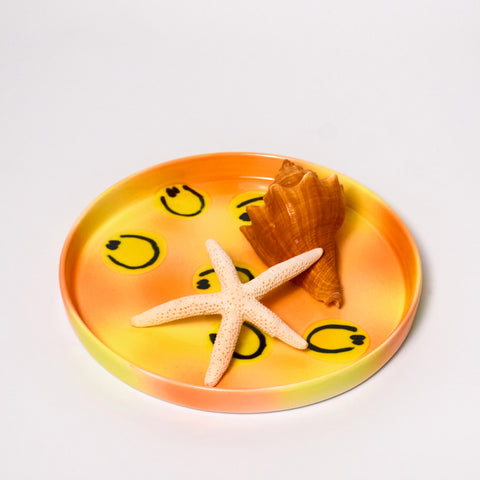 Baby Plate (Sunshine Terazzo + Smile) - Frizbee Ceramics