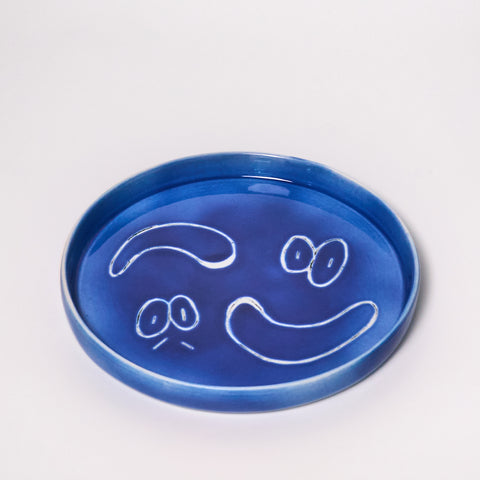 Baby Plate (Blue Moss) - Frizbee Ceramics