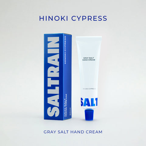 Gray Salt Hand Cream (Hinoki Cypress) - SALTRAIN