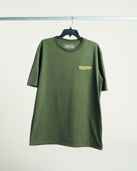Oversized Tee - Army Green (Laughing Tiger)