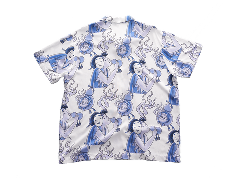 Zha Huo Dian X Laughing Tiger Hawaiian Shirt (Porcelain)