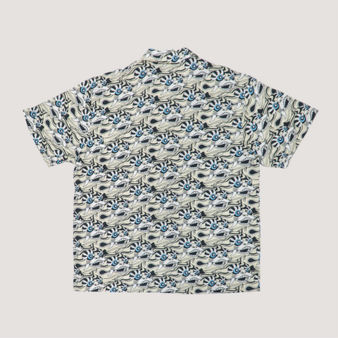 Lonerslugs x A Laughing Tiger Hawaiian Shirt - White